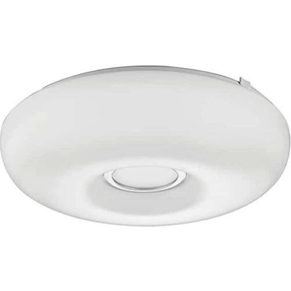 Lithonia Lighting FMKMRL 14" 4000K LED Low Profile, White w/ Chrome Inner Ring